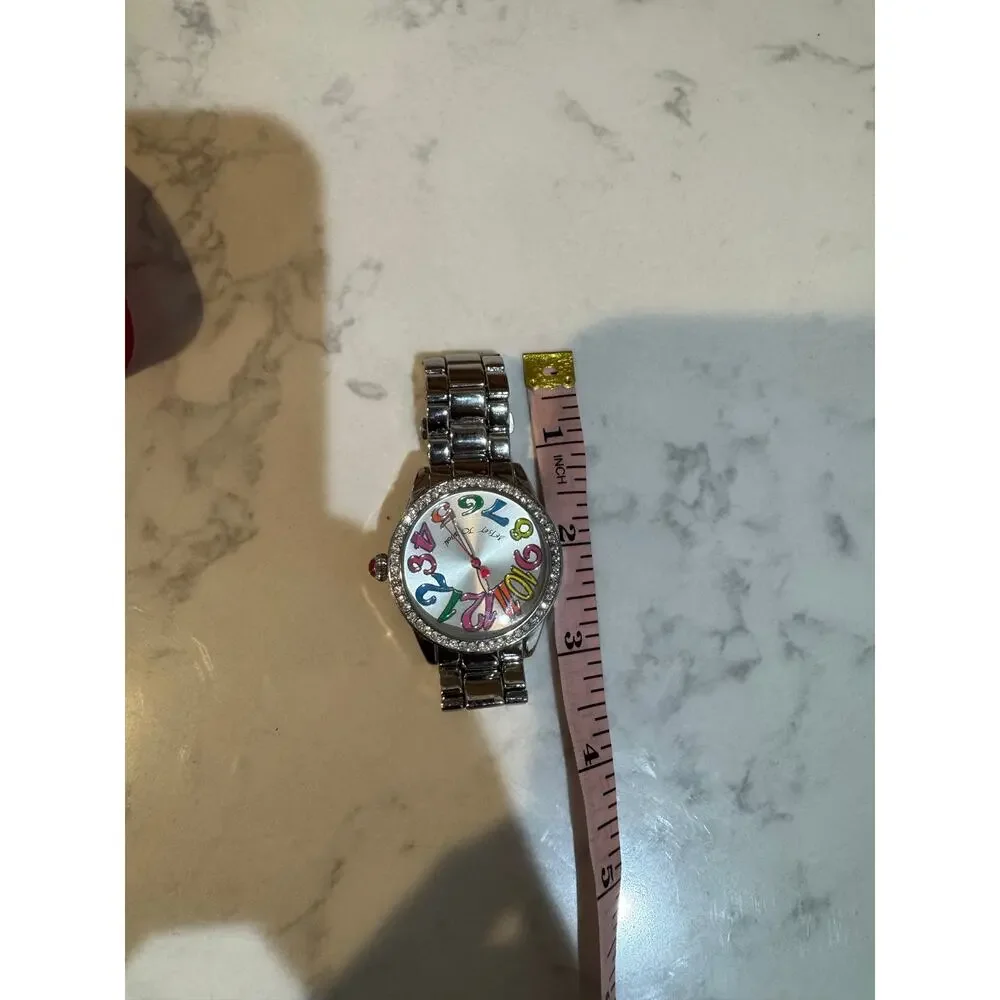 Betsey Johnson Glitteratzi Rainbow Dial Watch 2014–2016 whimsical timepiece Y2K
